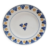 Pair of indigo and saffron flat plates