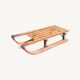 Antique wooden sled with metal runners