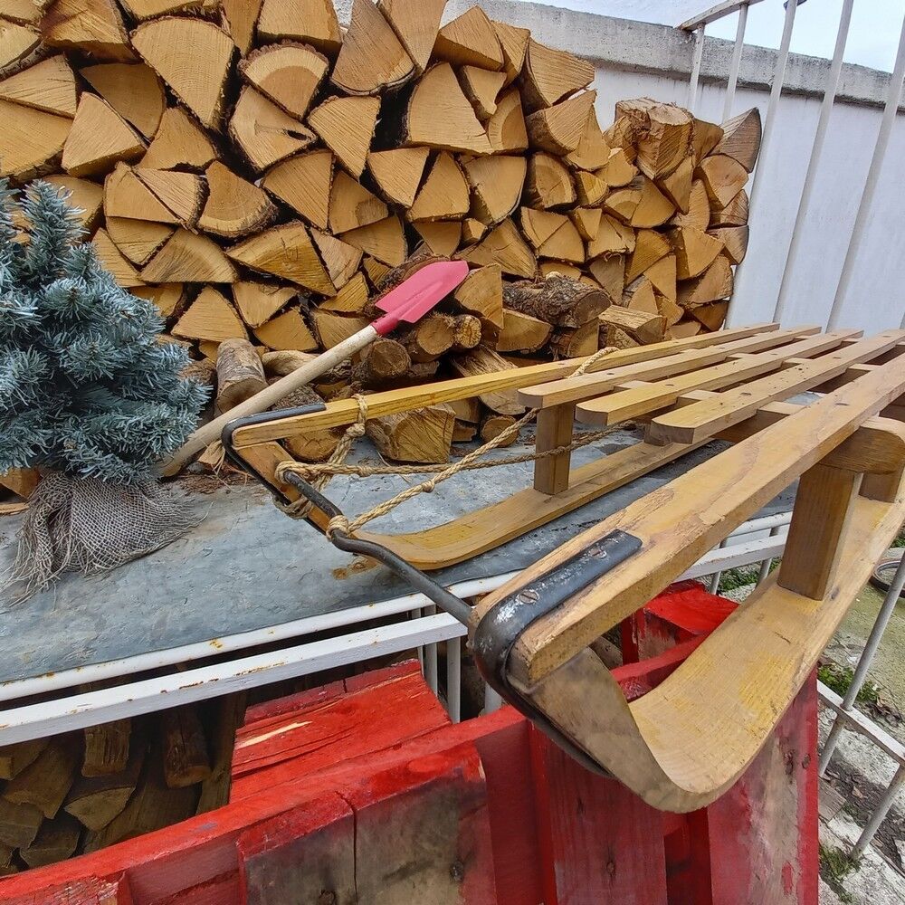 Wooden sled