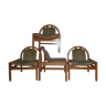 Lot de 4 fauteuils modèle Argos Baumann