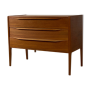 2x Kai Kristiansen teak chest of drawers for Aksel Kjersgaard