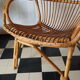 Fauteuil en rotin 1950