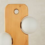 80s Wooden Floow Lamp by Temde