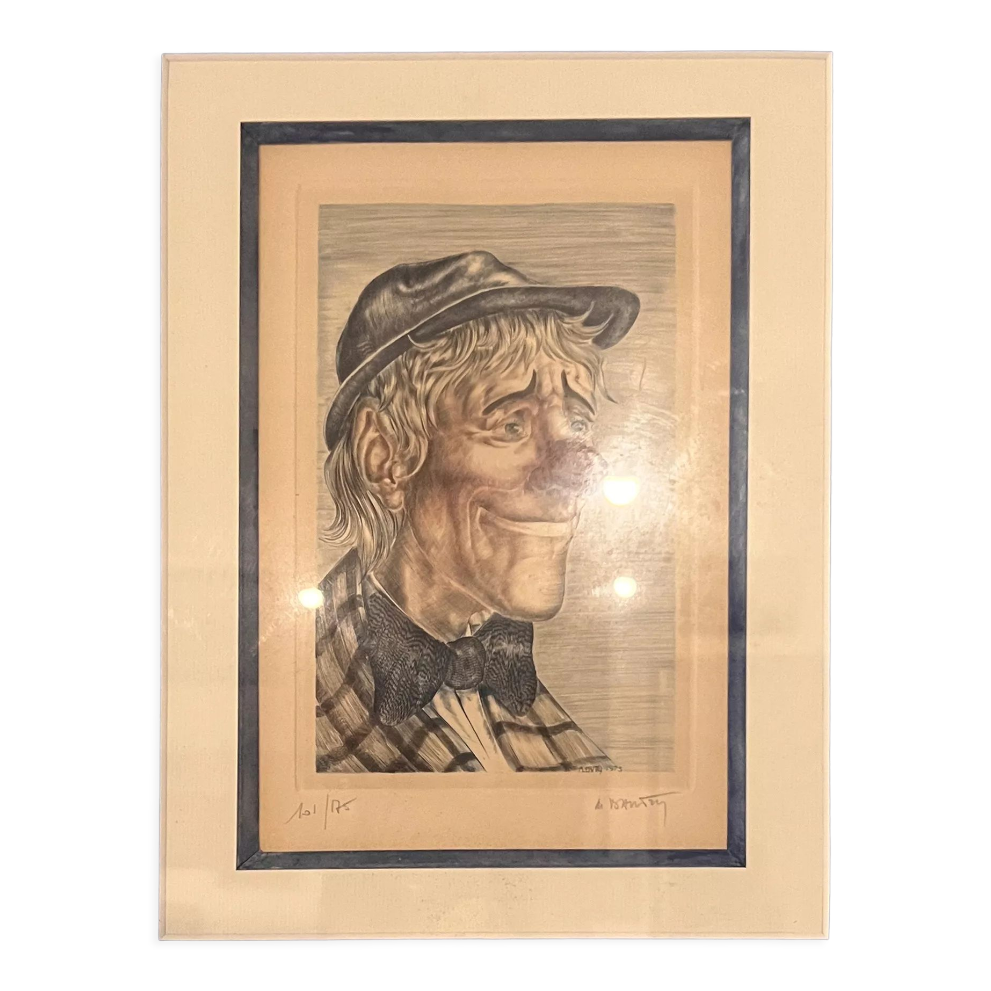 Lithograph of Marc Dautry