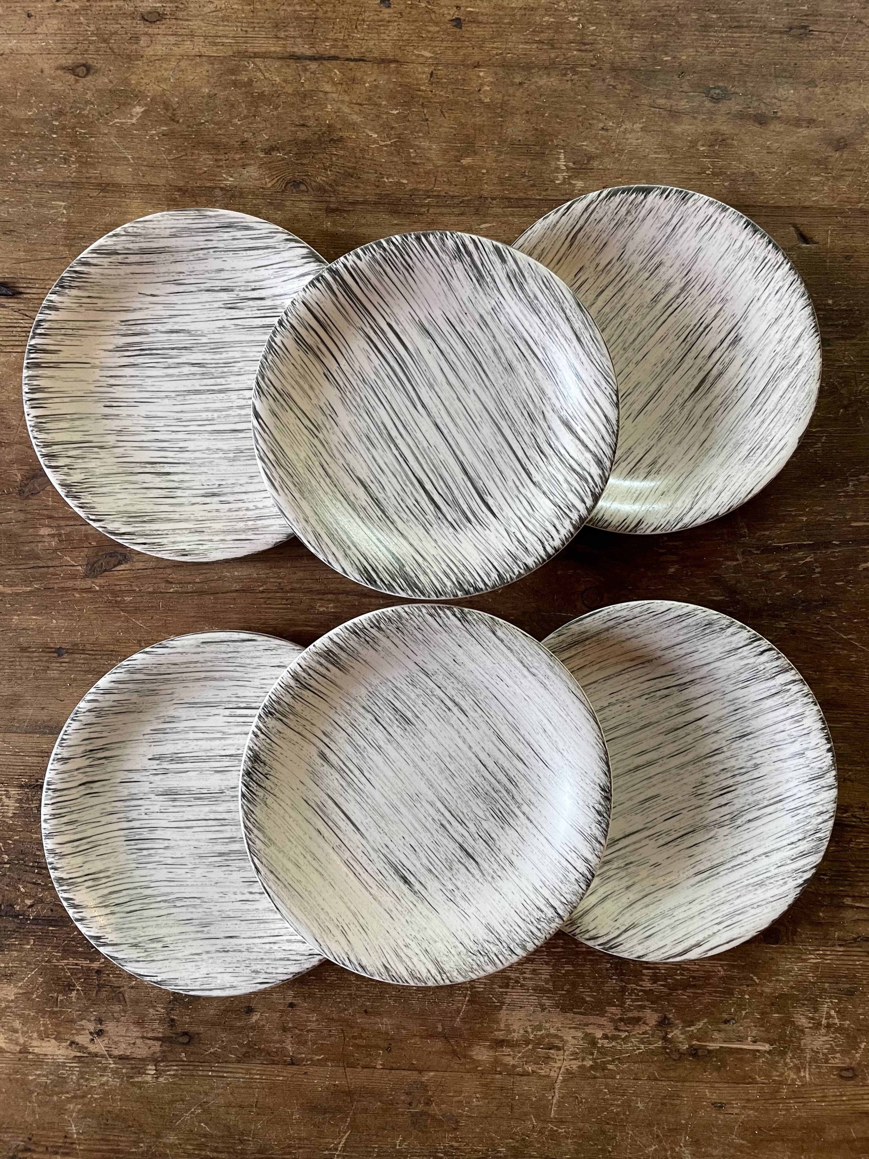 6 plates "Bazas" Salins