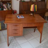 Scandinavian office 60s teak foot compass