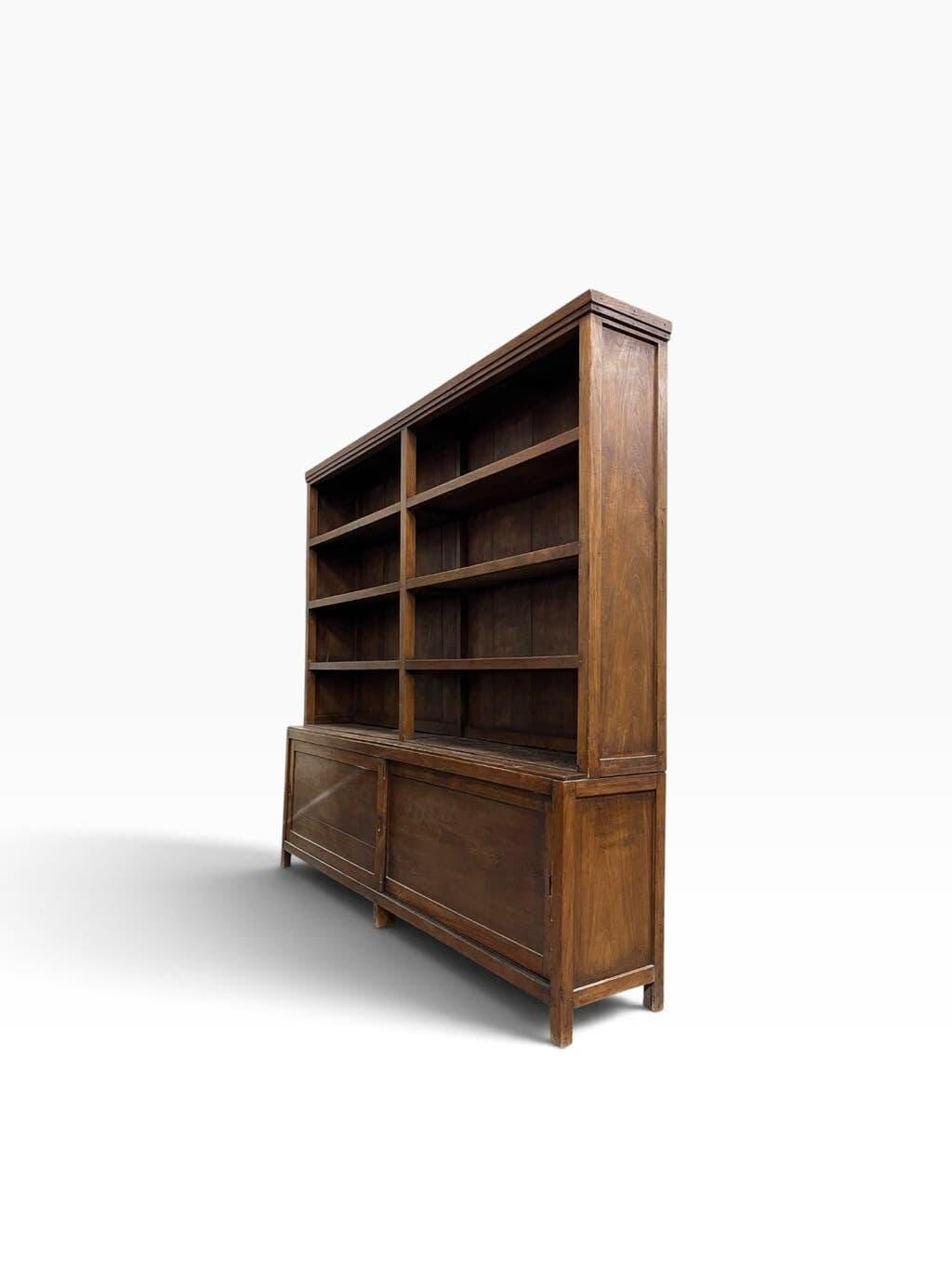 XL vintage wooden display shelf/bookcase