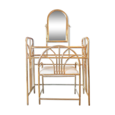 Mid century vintage art deco gold hairdresser