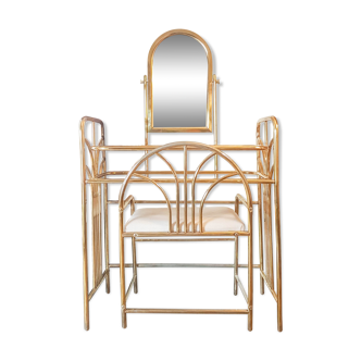 Mid century vintage art deco gold hairdresser