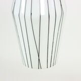 Suspension de l'ère Brussel en combinaison noir et blanc, Tchécoslovaquie années 1960