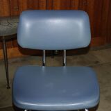 Vintage ski and chrome chair 1950