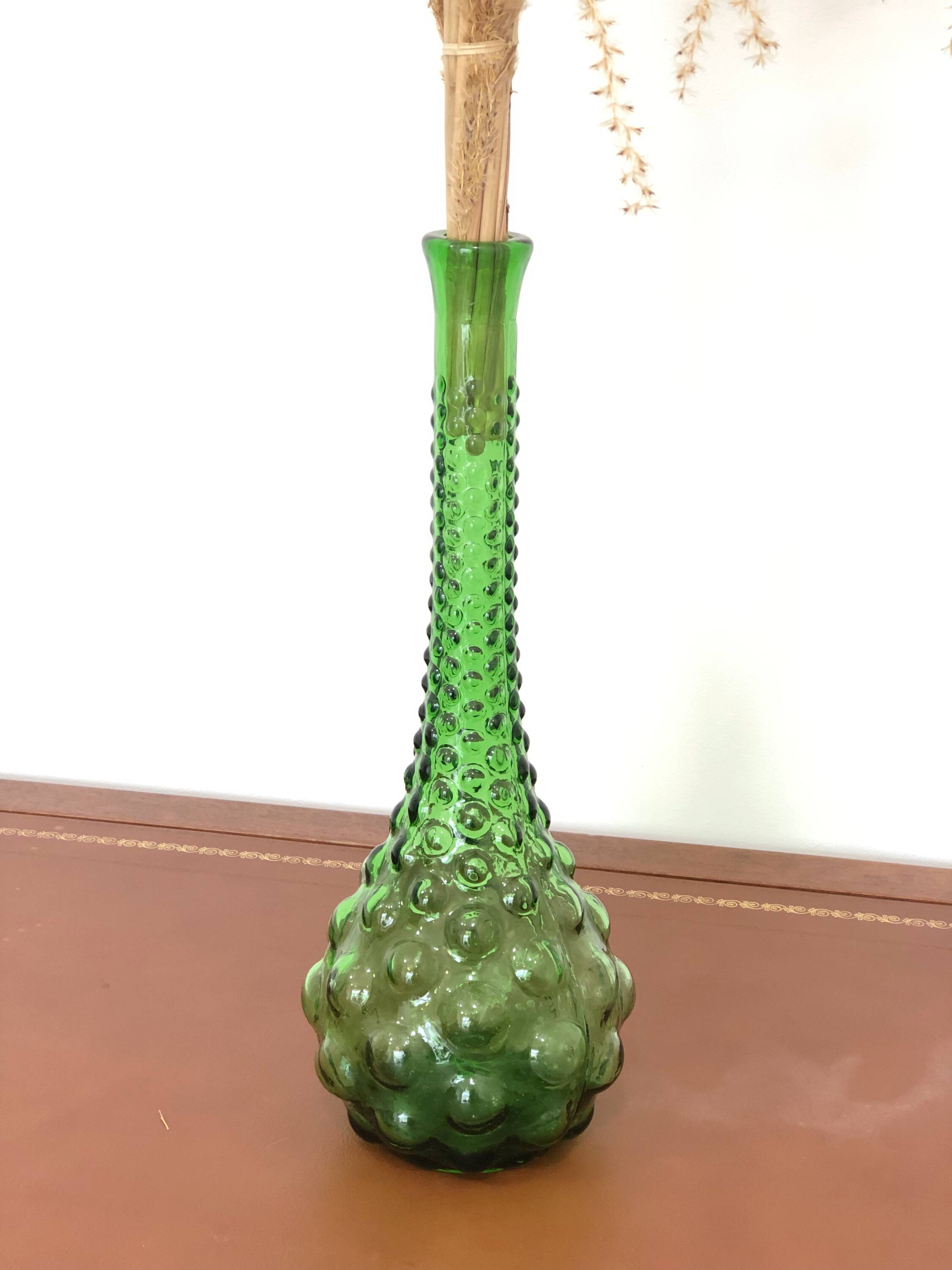 Italian glass carafe from Empoli from the 50s/60s