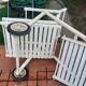 Vintage wood garden cart