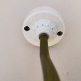 Opalescent tulip gooseneck wall lamp