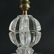 Art deco glass lamp foot
