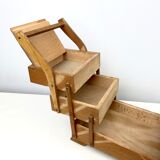 1950 former worker wooden sewing box