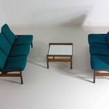 Rare mid-century sitting corner by Georges van Rijck, 1960s Belgium