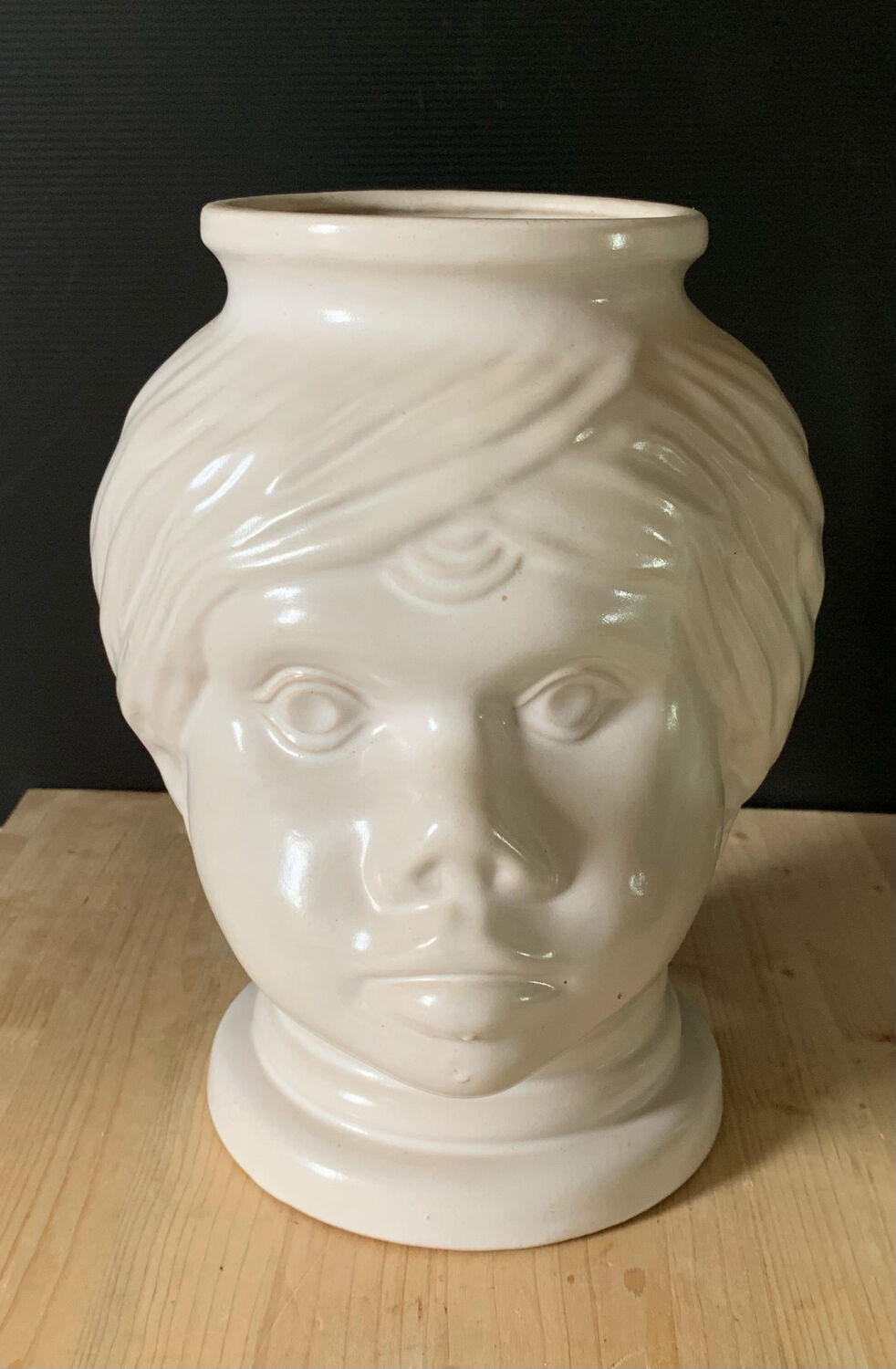 Ceramic head pot cover