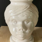 Ceramic head pot cover