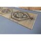 Turkish Oushak handmade runner 84x314