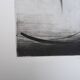Gravure abstraite minimaliste en noir et blanc de Terry Haass, années 60