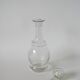 small engraved glass wine carafe early 20th century