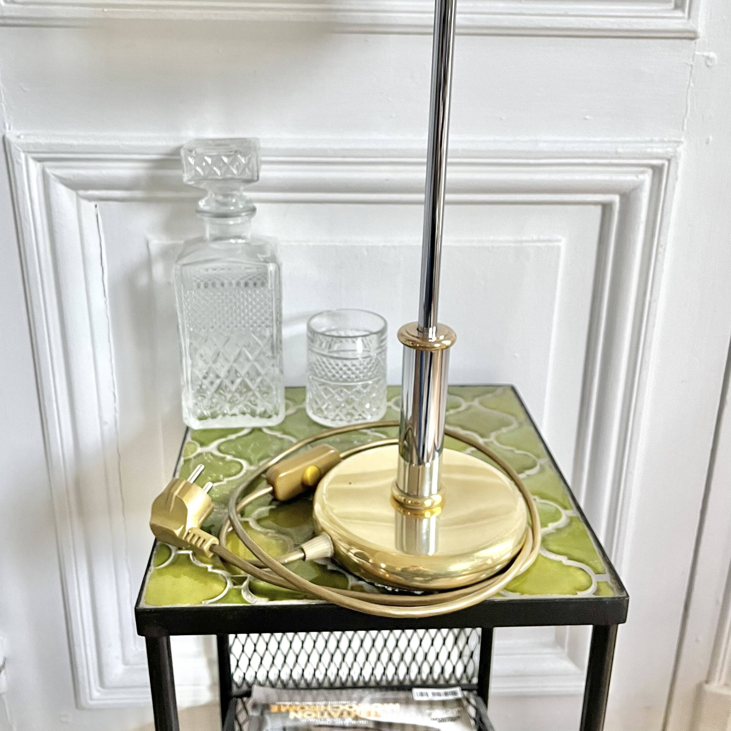 Chrome lamp base Italy 70/80