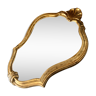 Baroque mirror gilded with leaf