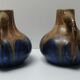 Paire de vases art déco en grés de Gannat de G. M éténier