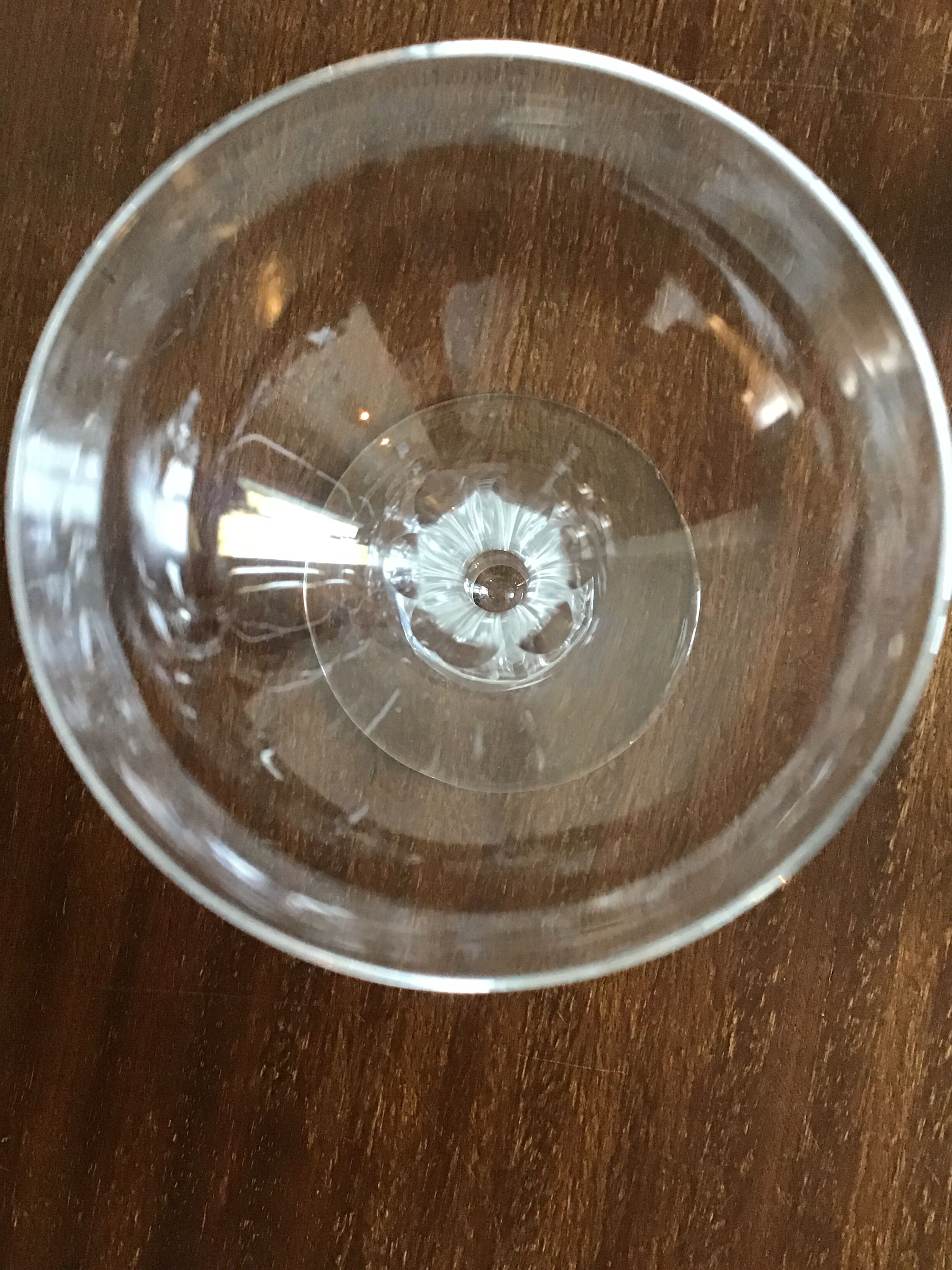 Set de 7 flûtes cristal à champagne jambe creuse Selency