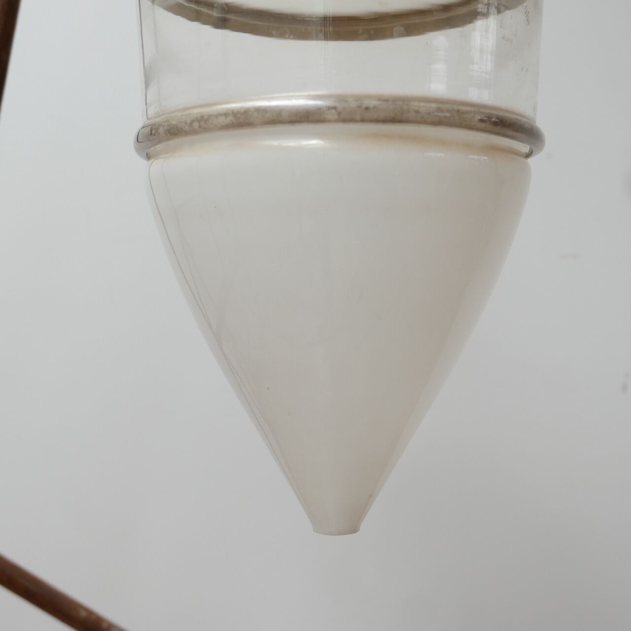 German Antique Three Part Large Pendant Light