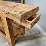 Old workbench side table bathroom furniture 48 x 193 cm