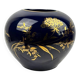 Vase boule Bavaria "Echt Cobalt" en porcelaine bleue et or 22k, années 60-70