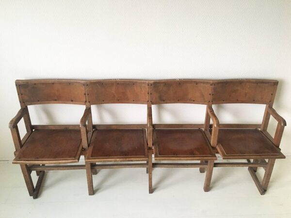 Fauteuils de cinéma industrielles et pliables par Luterma Estonie années 1940