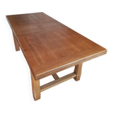 Solid light oak table