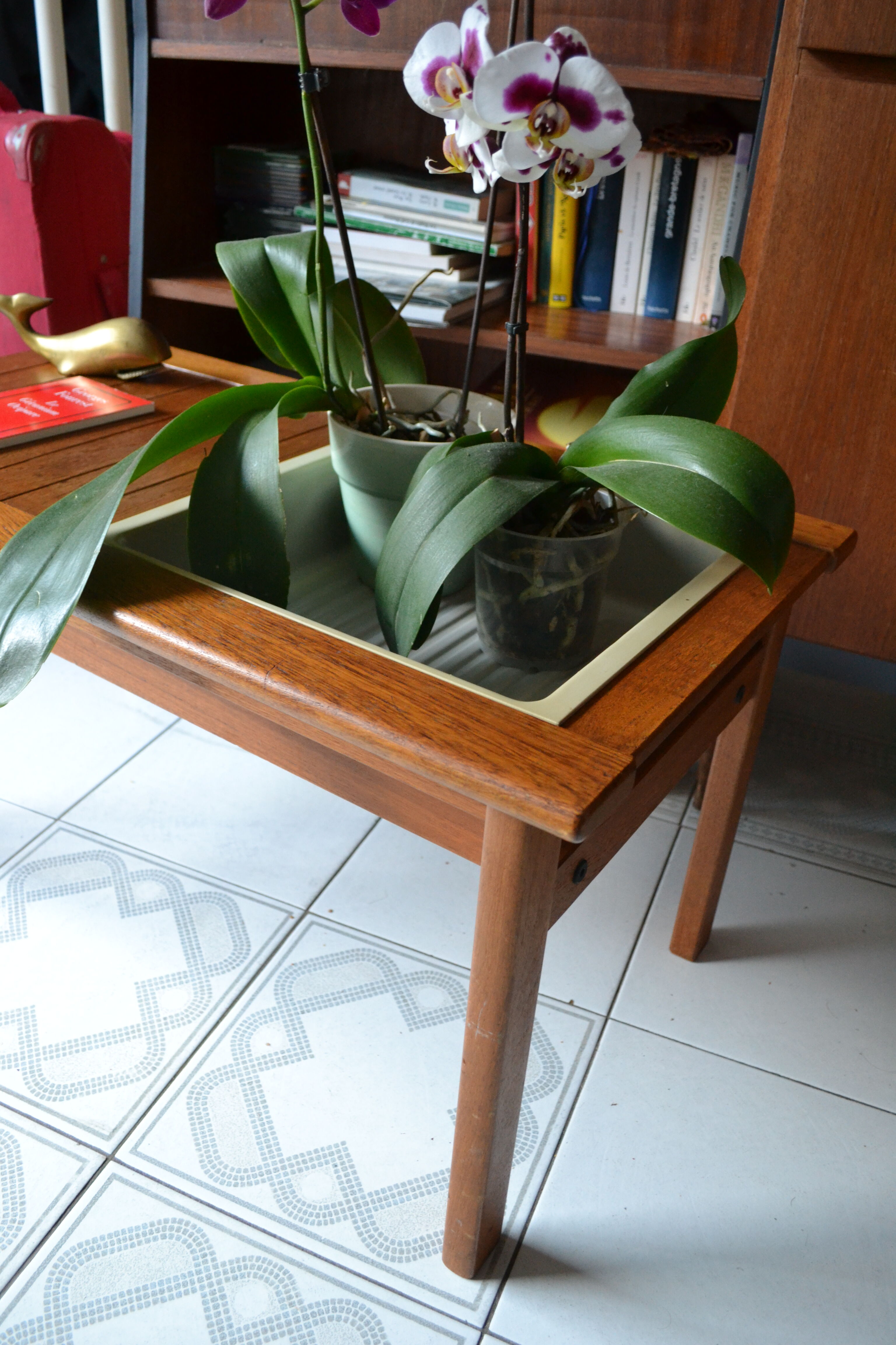 Scandinavian gardener coffee table teak 60s