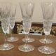 Champagne flute in St Louis crystal, Tarn model, signed.