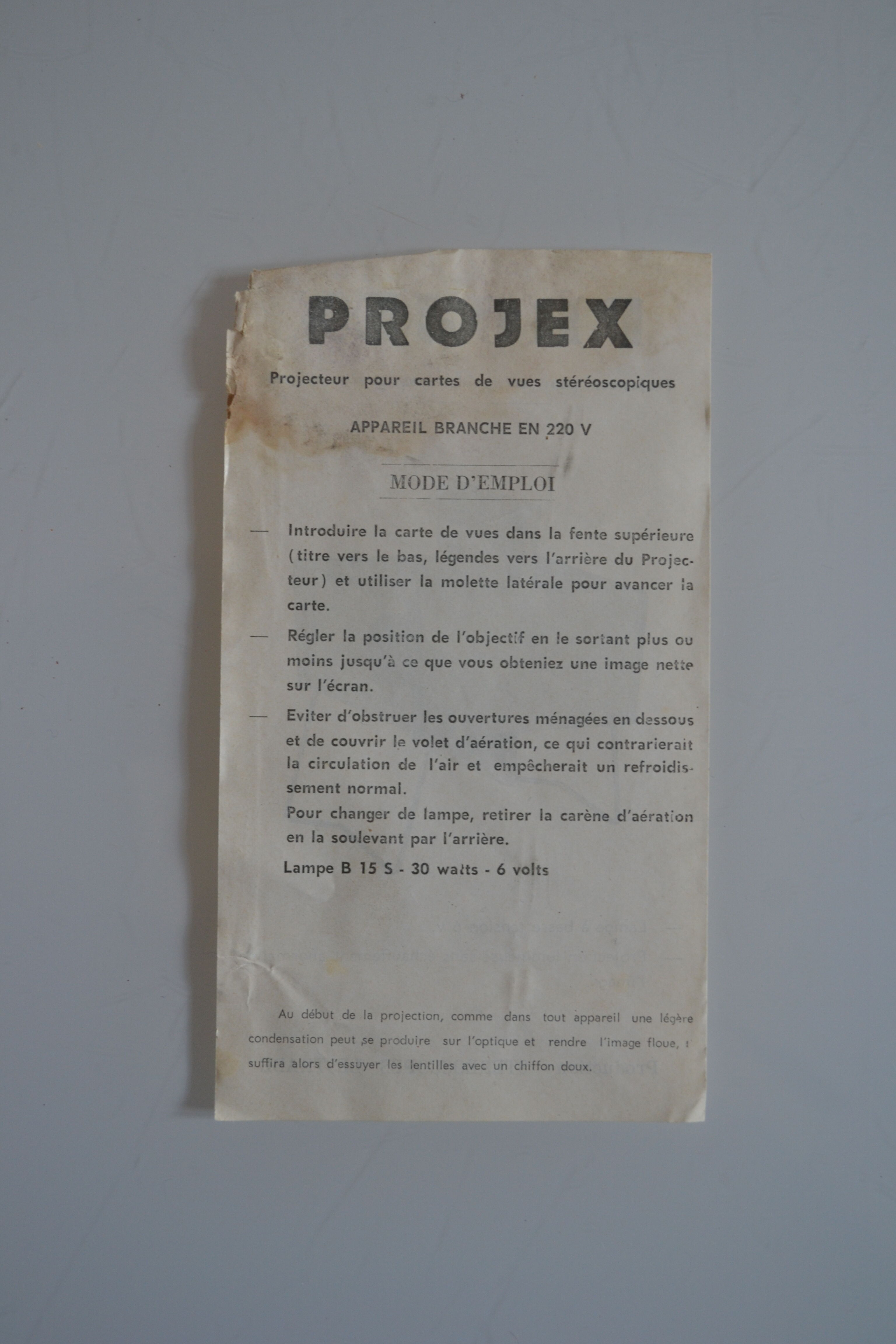 Lestrade projex junior stereoscope projector