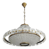 Lustre UFO J.L Lobmeyr Swarovski crystal pearls from the 1960s