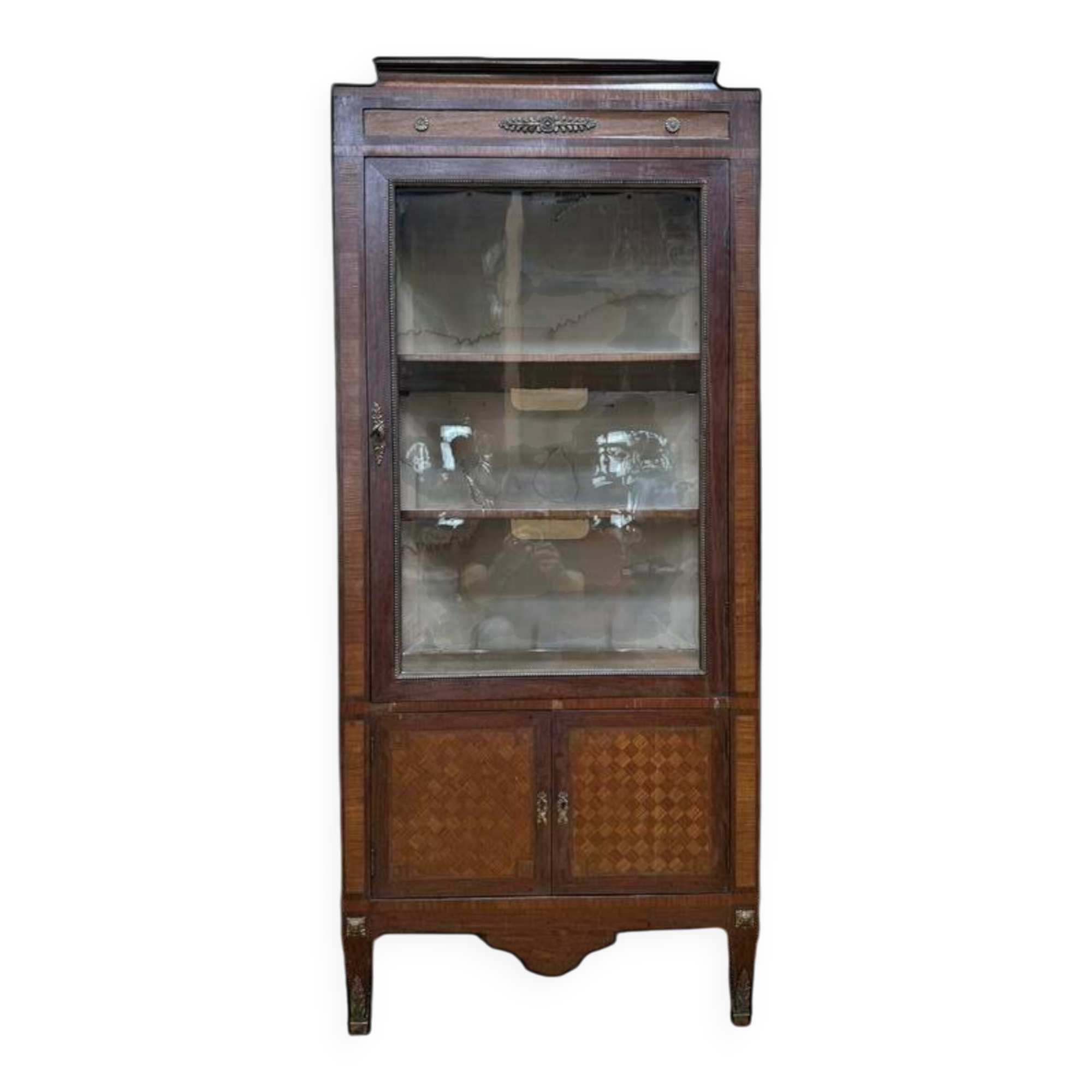 Vitreine de style Transition en marqueterie