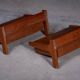 Wall-Mounted Teak Bedside Tables attributed to Børge Mogensen, 1950s, Set of 2