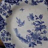 5 Gien Delft earthenware soup plates