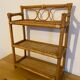Rattan and bamboo shelf