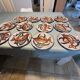Fish service Vallauris dish + 12 plates