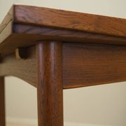 Table en teck, design danois, années 1960, fabriquée au Danemark