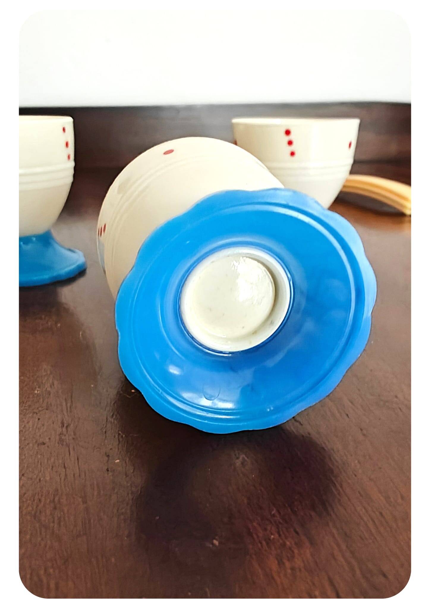 Set coquetiers et cuillères à œuf - Années 50