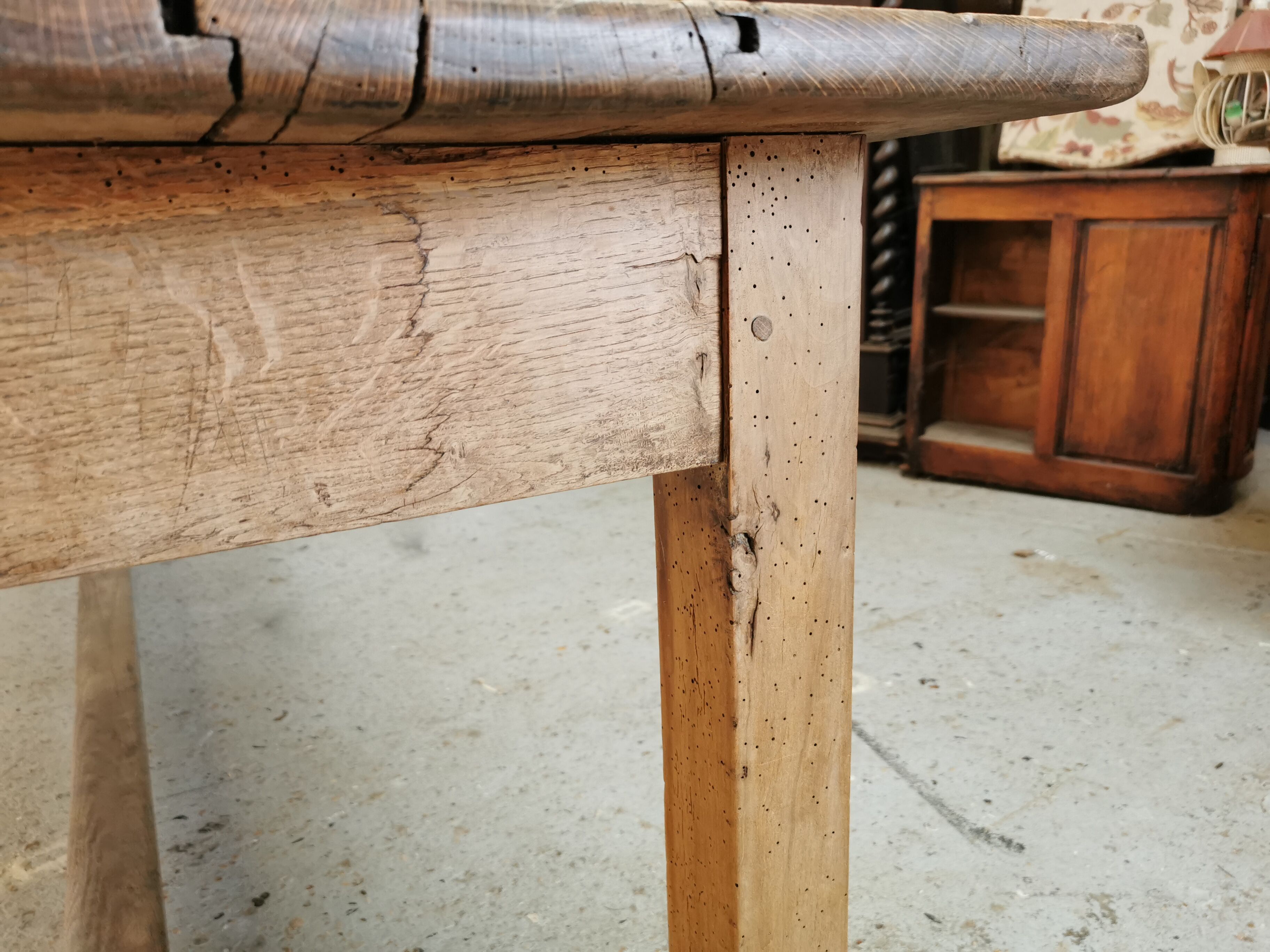 Table de ferme en chêne 260cm