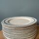 Set of 16 flat plates Terre de Fer, Service Condé Salins