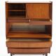 1960s Danish Teak Secretary/Writing Cabinet