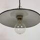 Industrial Blue Enamel Ceiling Light, 1950s